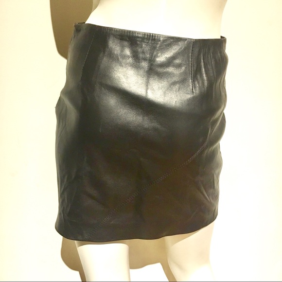 Lorena Antoniazzi Chocolate Leather Mini Skirt - Picture 3 of 4